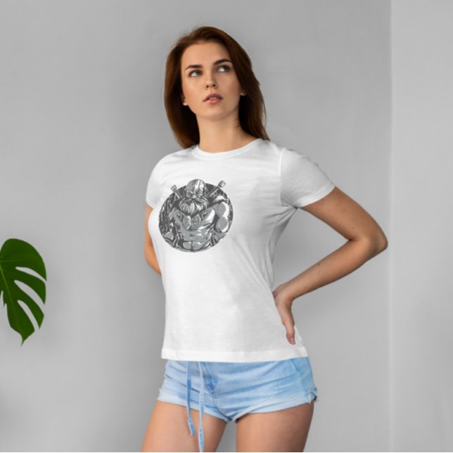 Monochromatic Viking Warrior   T-Shirt (Creator Uploaded)