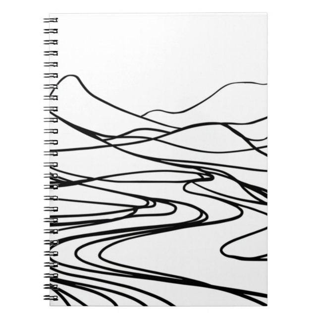 Monochromatic zen tranquility journal (Front)
