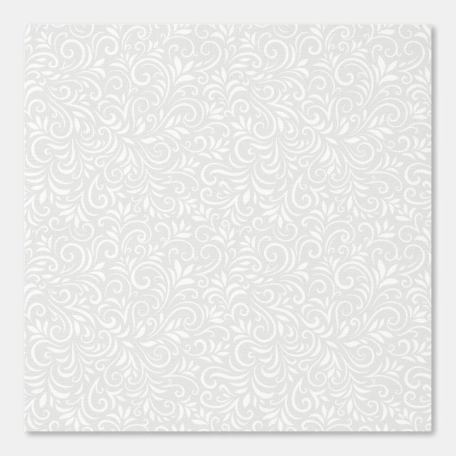 Monochrome abstract floral background wallpaper  (Front)