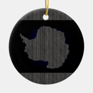 Monochrome Antarctica Flag Ceramic Ornament