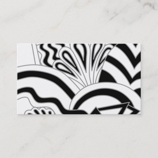 Customizable Monochrome Art Deco Design. Business Cards