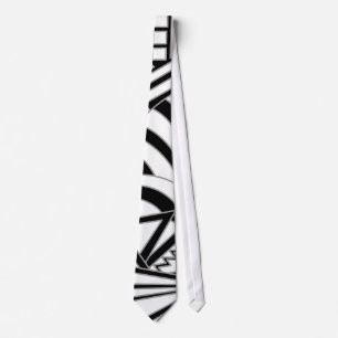 Monochrome Art Deco Design. Tie