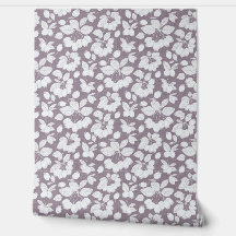 Monochrome Berry Branch Wallpaper