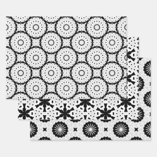 Monochrome Black and White Geometric Patterns