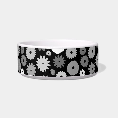 Monochrome Blooms Pattern Bowl