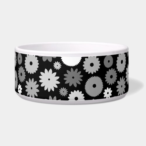 Monochrome Blooms Pattern Bowl