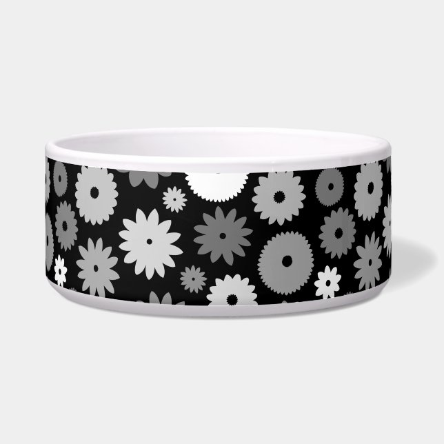 Monochrome Blooms Pattern Bowl (Front)