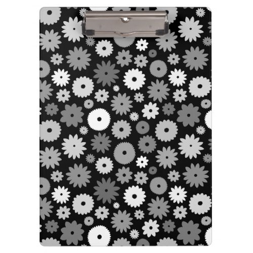 Monochrome Blooms Repeat Pattern Case-Mate iPhone Clipboard