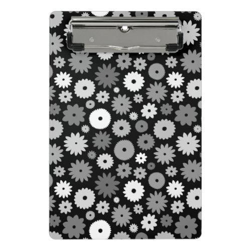 Monochrome Blooms Repeat Pattern Case-Mate iPhone Mini Clipboard