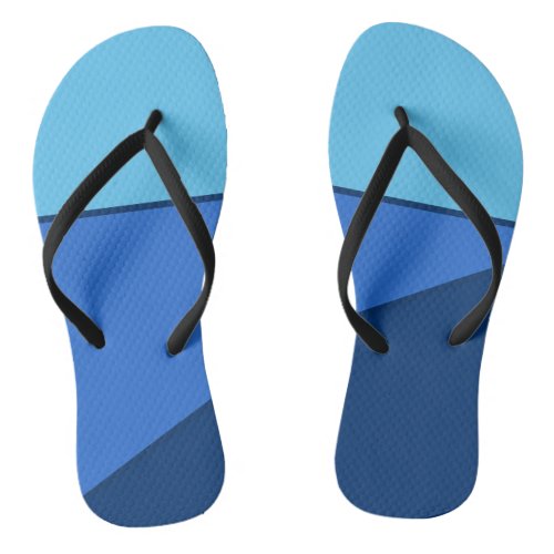 Monochrome Blue Shades Color block Flip Flops