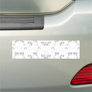 Monochrome Botanical Decorative Kitchen & Office Car Magnet