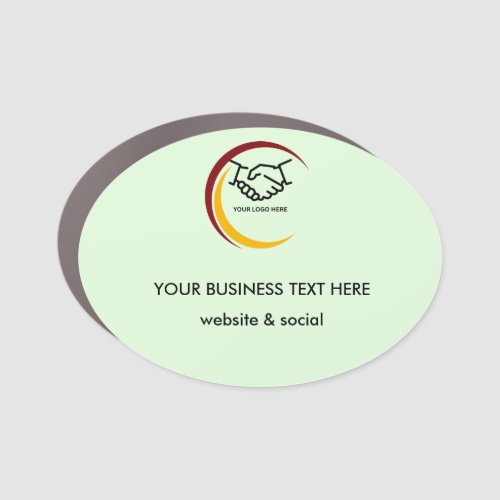 Monochrome Business Car Magnet