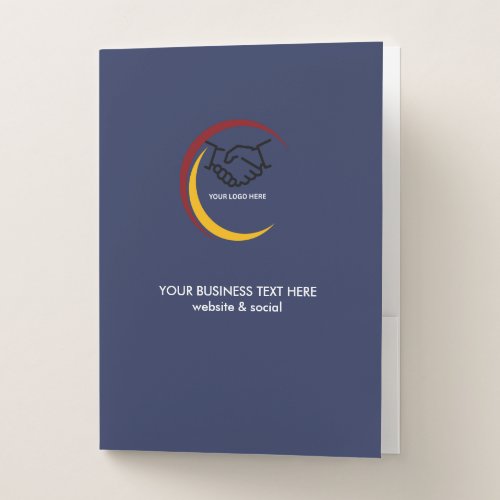 Monochrome Business Pocket Folder