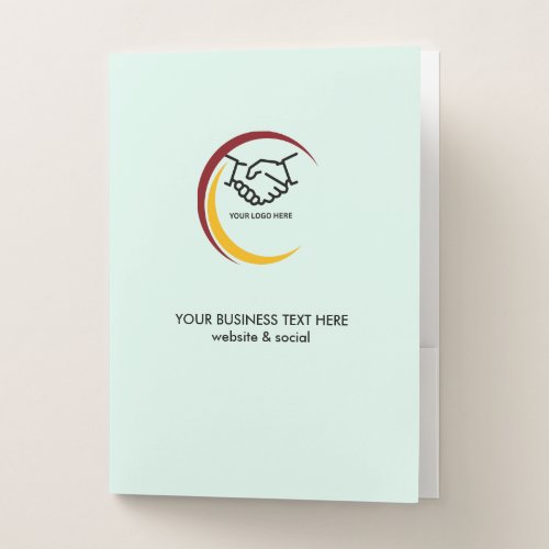 Monochrome Business Pocket Folder