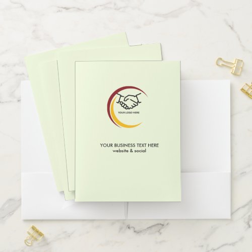 Monochrome Business Pocket Folder