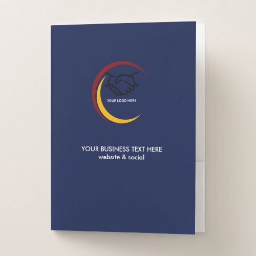 Monochrome Business Pocket Folder