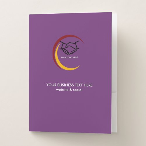 Monochrome Business Pocket Folder