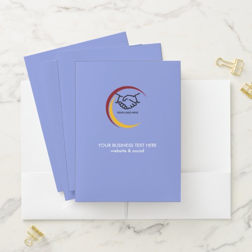 Monochrome Business Pocket Folder