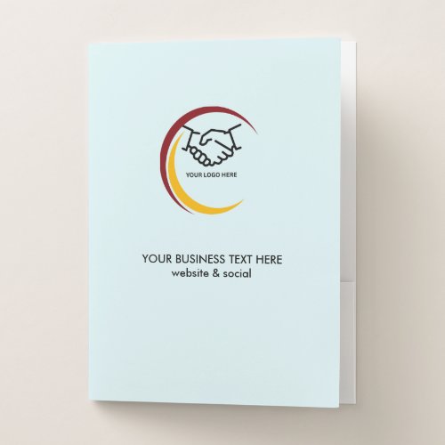 Monochrome Business Pocket Folder