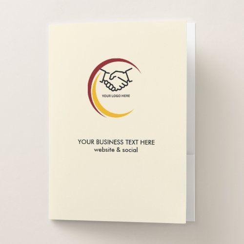 Monochrome Business Pocket Folder