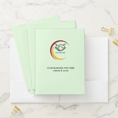 Monochrome Business Pocket Folder