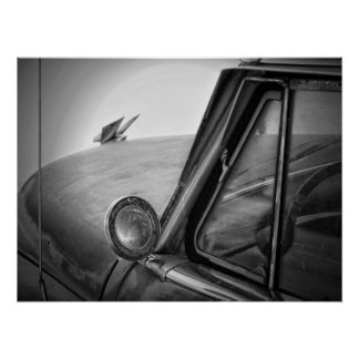 Monochrome Car Poster