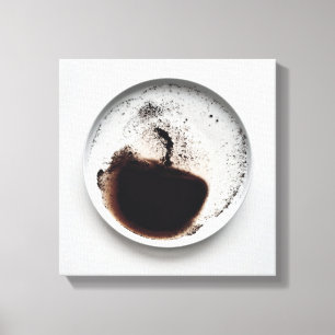 Monochrome coffee grounds texture abstract art 9 canvas print