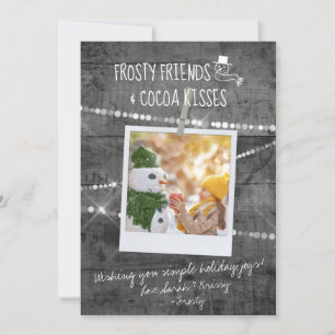 Monochrome Color Pop Frosty Friends Snowman Card