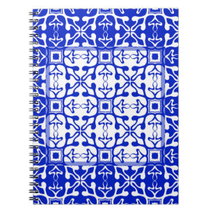 Monochrome colored vintage pattern. Abstract ornam Notebook