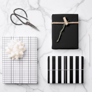 Monochrome Custom Gift Wrap Paper Sheets