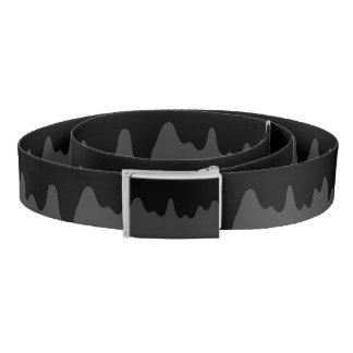 Monochrome Drip Noir Canvas Belt
