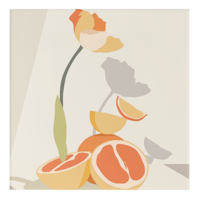 Monochrome Elegance Acrylic Print (Front)