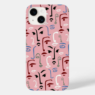 Monochrome Faces Case-Mate iPhone 14 Case