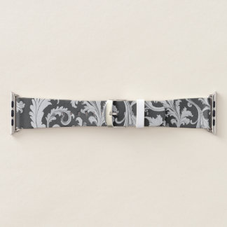 Monochrome Fleur Antique Pattern Apple Watch Band