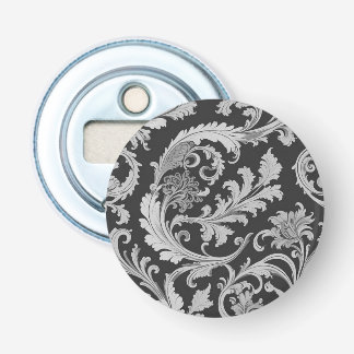 Monochrome Fleur Antique Pattern  Bottle Opener