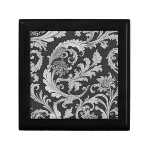 Monochrome Fleur Antique Pattern Gift Box