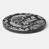 Monochrome Fleur Antique Pattern Wireless Charger (Front 2)