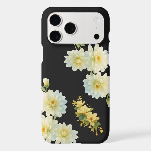 Monochrome Floral iPhone 17 Pro Max Case
