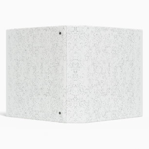 Monochrome Floral Pattern – Elegant Seamless Art 3 Ring Binder