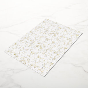 Monochrome Floral Pattern – Elegant Seamless Art Foil Invitation