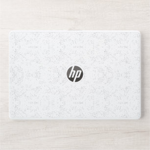 Monochrome Floral Pattern – Elegant Seamless Art HP Laptop Skin