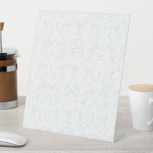 Monochrome Floral Pattern – Elegant Seamless Art Pedestal Sign