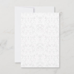 Monochrome Floral Pattern – Elegant Seamless Art RSVP Card