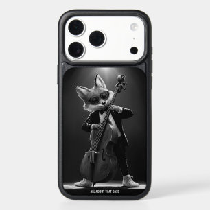 Monochrome Fox Upright Bass Solo iPhone 17 Pro Max Case