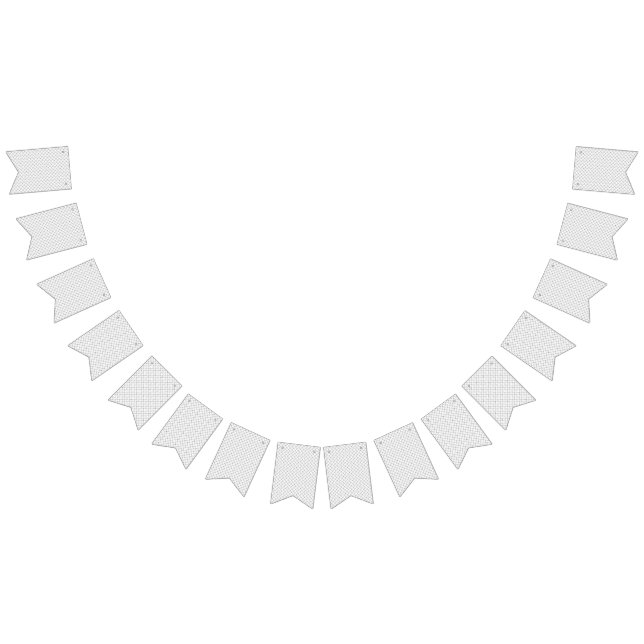 Monochrome Geometric Texture|Seamless Diamond Look Bunting Flags (All)