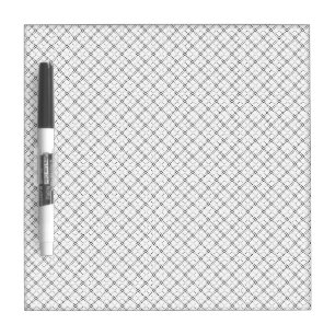 Monochrome Geometric Texture Seamless Diamond Look Dry Erase Board