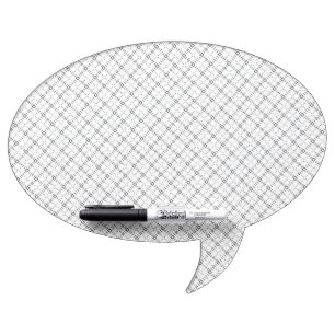 Monochrome Geometric Texture Seamless Diamond Look Dry Erase Board