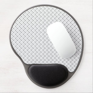 Monochrome Geometric Texture Seamless Diamond Look Gel Mouse Pad