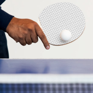 Monochrome Geometric Texture Seamless Diamond Look Ping Pong Paddle