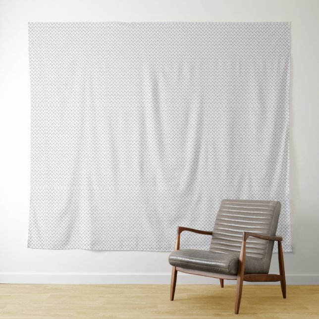 Monochrome Geometric Texture|Seamless Diamond Look Tapestry (In Situ (Horizontal))